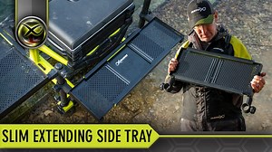 4K views · 90 reactions | Slim Extending Side Tray Our range of extending side trays has been expanded to include the new Slim Extending Tray. It’s designed to fit on the rear of your box to enable you to keep smaller items, hook boxes and spare bait close to hand. | Fish Matrix | Facebook