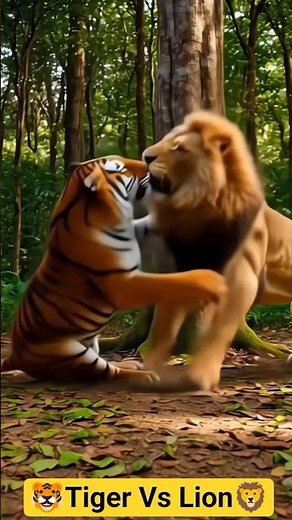 🐯Tiger vs 🦁Lion Ultimate Jungle Battle | Who Is The Real King? Brutal Wild Fight 4K | #junglesquad