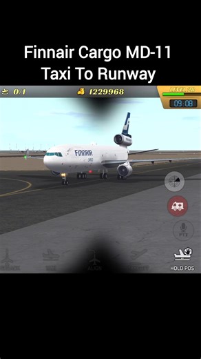 Finnair Cargo MD-11 Taxi To Runway 27 🛬 #shorts #gameshorts