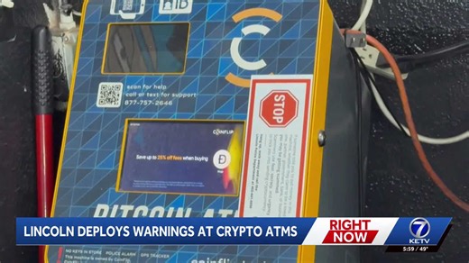 Lincoln leaders aim to crackdown on scams with new cryptocurrency ATM stickers