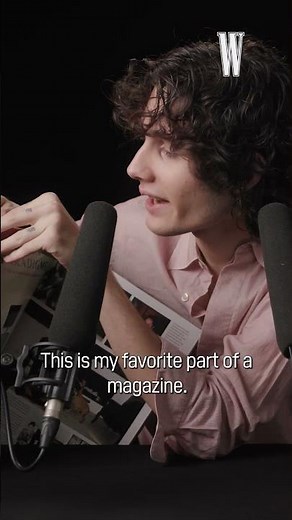 Sombr Flips Through W Magazine, ASMR Style | W Magazine