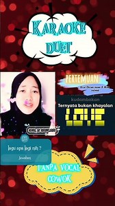Pertemuan|Rhoma irama & Noer Halimah|cover|karaoke duet|tanpa vocal cowok#shorts #karaokeduet