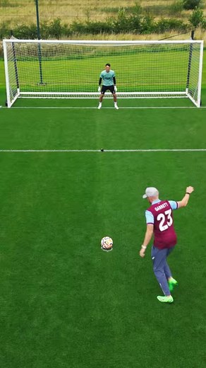 Garrett vs Premier League Keeper ⚽️ #dudeperfect #soccer #football #premierleague | Dude Perfect