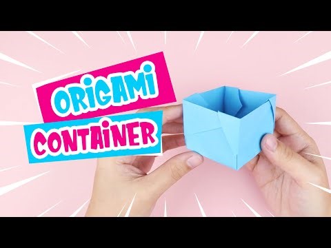 How To Make A Container Box With Paper!