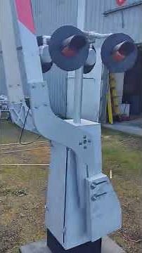 Inside of Half Scale Griswold EM Crossing Gate Mechanism #railroadcrossing #trains #halfscale