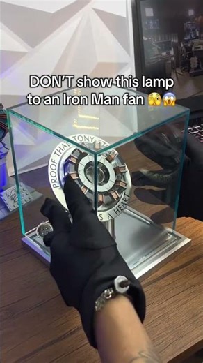 Every Iron Man fan needs this lamp 👀 #marvel #marvelfan #ironman #tonystark