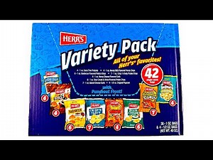 BJ's HERR'S Pack & Snack Variety-Pack $13.99 / Popcorn, Potato Chips, Tortilla Chips, Cheese Sticks