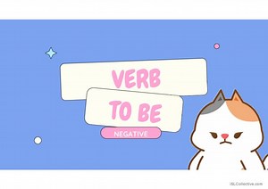Verb To be- NEGATIVE