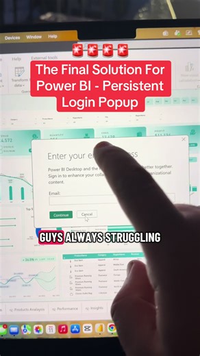 👉The Final and Ultimate solution for the Persistent Power BI Login Popup. Follow the steps and let me know in the comments 👇👇👇 #powerbi #powerbiforeveryone #powerbitips #dax #excel