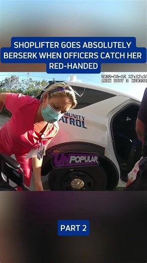 Shoplifter Goes Absolutely Berserk When Officers Catch Her Red-handed | Bodycam CrimeCam