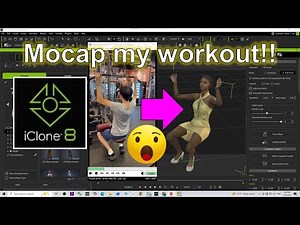 Video Mocap my workout in Gym Room! iClone 8 Mocap Testing #mocap #iclone #videomocap #tutorial