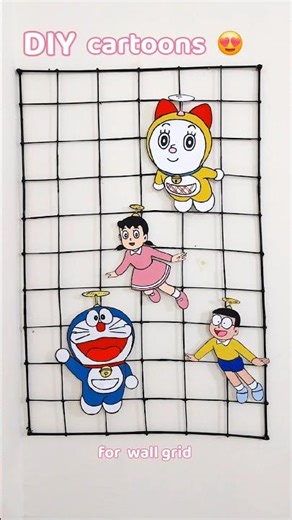 DIY CARTOONS CUT OUTS 🎀 #art #craft #papercraft #doraemon #cutout #cartoons #nobita