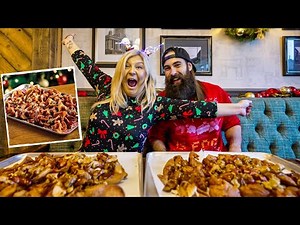 THE DEEP FRIED CHRISTMAS NACHOS CHALLENGE FEAT. MRS BEARD | BeardMeatsFood