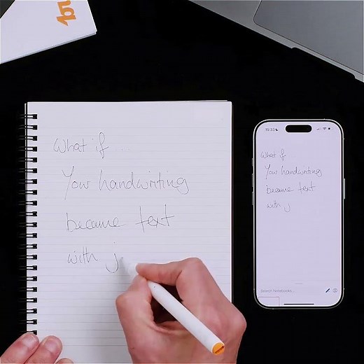 What if your handwriting became text with just a tap?