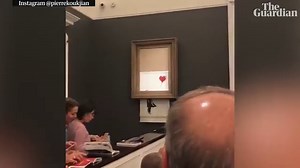 Banksy. Une de ses toiles se détruit après avoir été vendue aux enchères | Le Télégramme