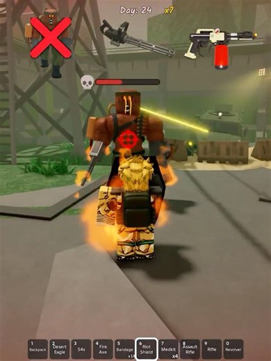 Shield🛡️ VS The Exterminator😡 #roblox #survivetheapocalypse