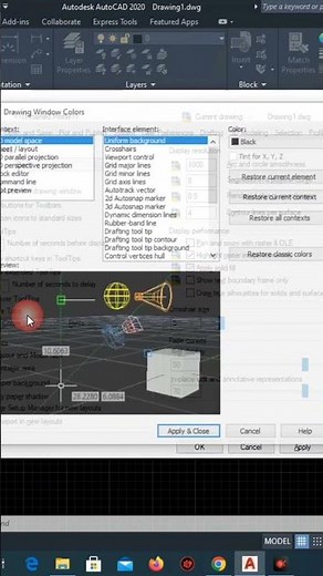 Display settings AutoCAD Option - op- display #autocad