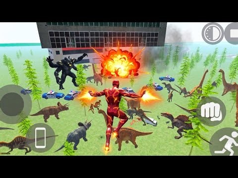 Franklin 🧍‍♂️ with Iron Man 🤖 against Dinosaurs 🦖 in Indian Bike Driving 3D 🏍️