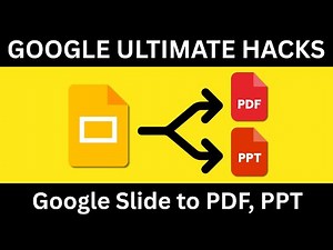 How to Convert Google Slides to PDF or PPT | Step-by-Step | 2026