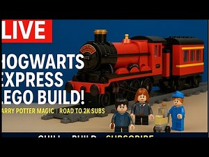 LIVE: Building the LEGO Harry Potter Hogwarts Express 75955 🚂⚡ | Magical LEGO Speed Build!