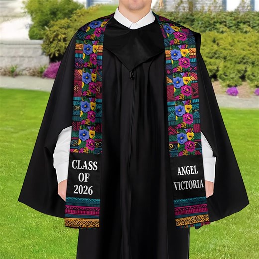 Native Americans Graduation Stole | Native America Pattern Graduation Sash 2026, Guadalupe Stole, Native Grad Sash ID-0107-7LSN - Etsy
