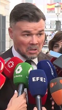 Rufián describes Pope Leo XIV's speech as "correct" and "humanistic".