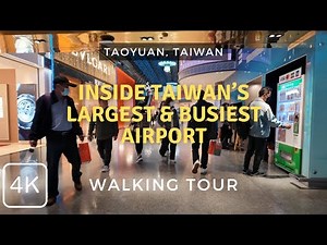 Inside Taiwan's Largest Airport: Taipei Taoyuan International Airport (TPE) Departure 2025 4K Walk