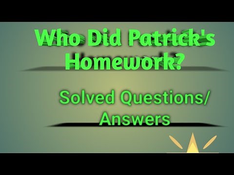 Who Did Patrick's Homework? Questions Answers|| class- 6|| Honeysuckle||NCERT||CBSE