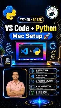 VS Code Setup for Python on Mac | Install VS Code & Python Extension Step-by-Step