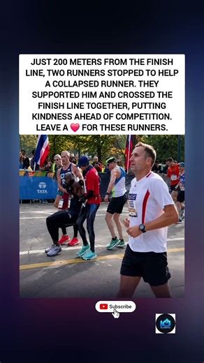 200 Meters From the Finish, They Chose Kindness ❤️