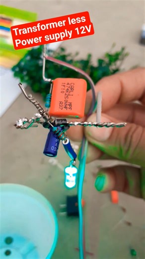 12Vdc #transformer Less #power #supply for #rgb #led #light #school #science #project