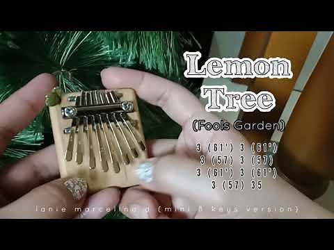Lemon Tree 8 Keys Kalimba Cover with Easy Tabs 🍋 || Fools Garden