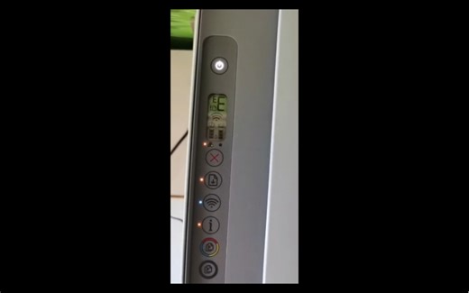 惠普墨盒机器2776/4828系列用着报全闪灯屏幕显示大E小e故障排除方法