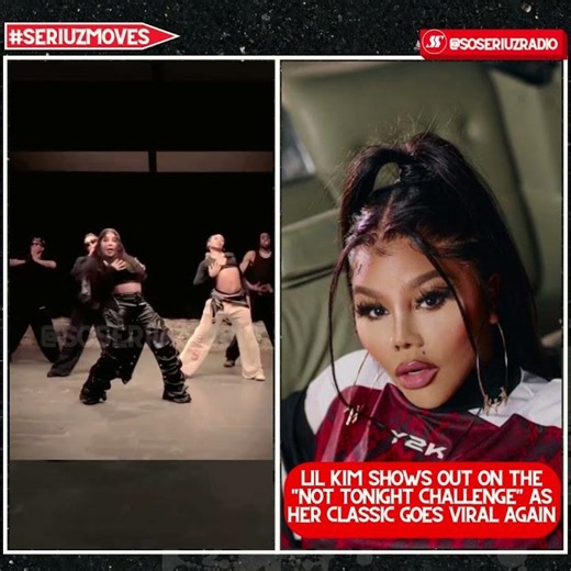 LIL KIM HOPS ON HER OWN CHALLENGE AND SERVES THE MOVES TO MATCH!