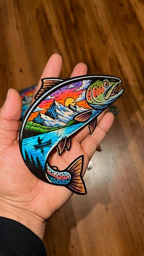 Fishing Sticker 6inchx6inch - Etsy