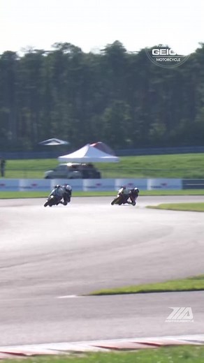 The GEICO Motorcycle Save of the Day went to Max van during SportbikeTrackGear.com Junior Cup provisional qualifying as he miraculously kept his Kawasaki Ninja 400 upright despite the green machine nearly tossing him to the moon. New Jersey Motorsports Park - NJMP | MotoAmerica