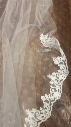 It took 5 hours to DIY her veil #sewingpatterns