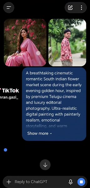 South Indian Flower Market Romantic Cinematic Scene (Golden Hour)