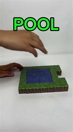 Minecraft magnetic blocks #minecraft #asmr #lego #minecraftbuilding