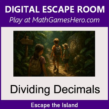 Dividing Decimals | Digital Math Escape Room Game