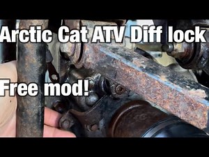 Arctic Cat 300 4x4 Atv front differential lock modification super simple awesome mod, well worth it