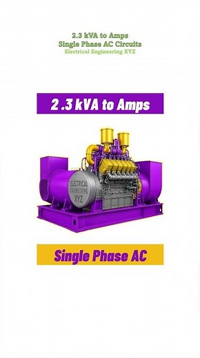 2.3 kVA is How Many Amps at 230 Volts in single phase circuits