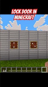 How To Build Lock Door In Minecraft#minecraft#tutorial#builds#gaming#shorts#shortfeed#redstone#memes