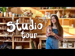 a tour of my ceramic studio