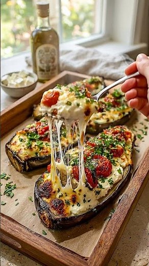 Better Than Lasagna? Cheesy Stuffed Eggplant Recipe #easyrecipes #quickrecipes #eggplantrecipe