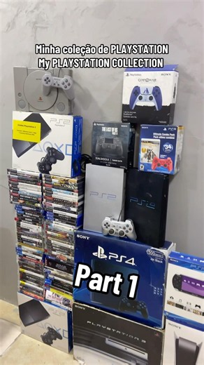 Minha coleção de PlayStation / My PlayStation collection #gaming #setupgaming #collection
