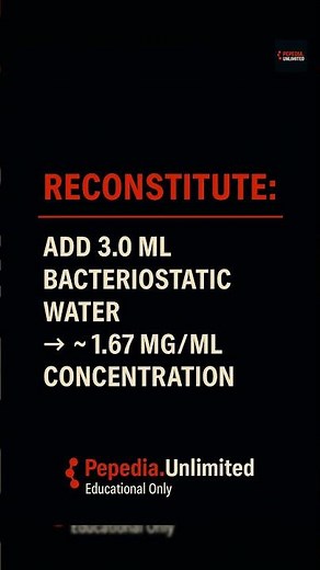 MOTS-C Reconstitution (5mg Vial) #motsc #peptides #peptideprotocol #facts #peptide #peptidetherapy