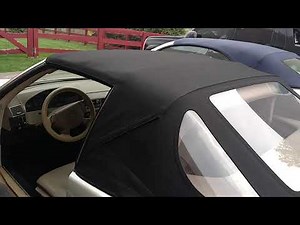 R129 Mercedes-Benz SL500 Convertible Top Manually Dropped
