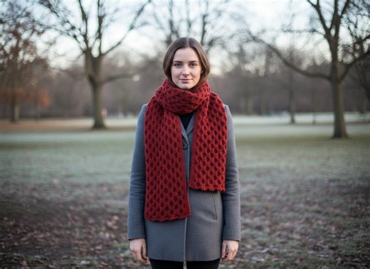 Aran Cable Scarf Knitting Pattern PDF - Etsy