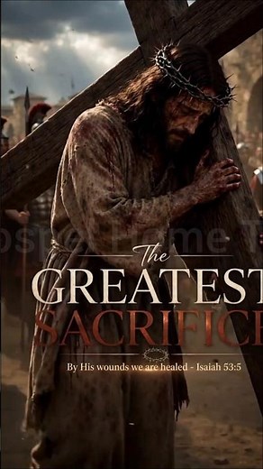 THE GREATEST SACRIFICE — By His Wounds, We Are Healed | Isaiah 53:5 | Jesus Christ Our Savior